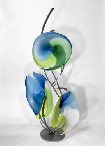 Sculpture/Blue & Green by Bonnie Hinz