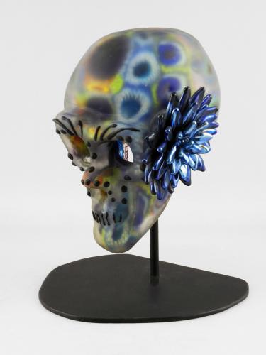 Blue Sugar Skull by Dan Alexander