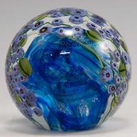 Paperweight/Violets by Shawn Messenger