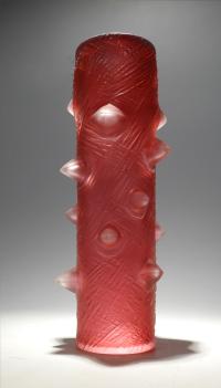 Carved Vessel/Prunted Gold Ruby by Brad Copping