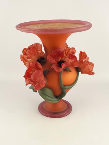 Flower Vase With Red Poppies by Susan Rankin