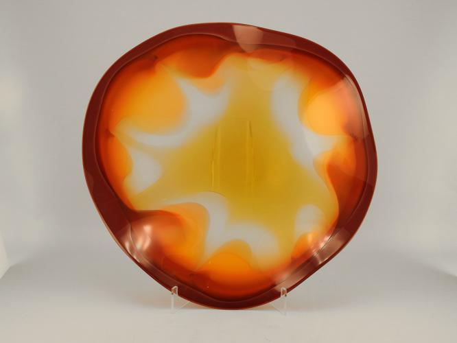 Torch Platter w/Orange by Mark Gordon