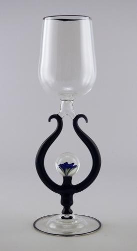 Goblet/Blue Flower Marble by Lance & Maureen Mc Rorie