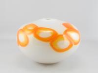 Vessel/White w/Orange by Mark Gordon