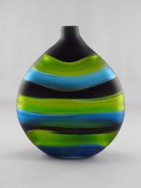 Ebb and Flow/Grey, Copper Blue, & Lime by Cal Breed
