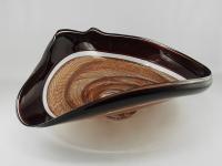 Bountiful Series Wave Bowl, Autumn Red & Gold by David Thai