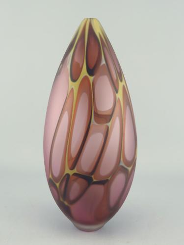 Murrine Egg/Ruby & Gold by Hayden Wilson