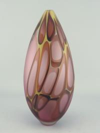 Murrine Egg/Ruby & Gold by Hayden Wilson
