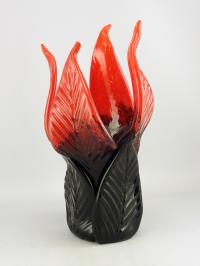 Black & Red Leavessel by Rob Stern