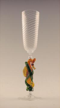 Goblet/Amber Seahorse by Gina Lunn