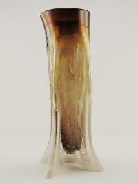 Large Vase/Goldbrown by Neal Drobnis