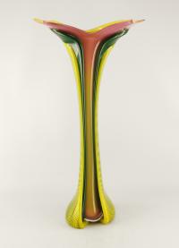 Selva Vase/Pink, Yellow, & Green by Ed Branson