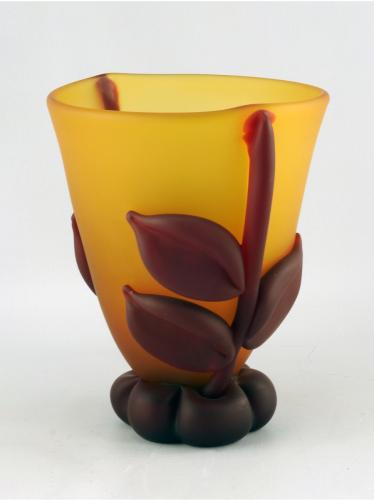 Botanical Bowl/Amber & Red by Tommie Rush