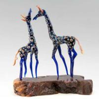 Two Giraffes on Manazanita by James Spehler