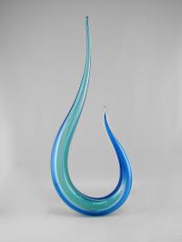 Drop/Blue & White by Greg Fidler