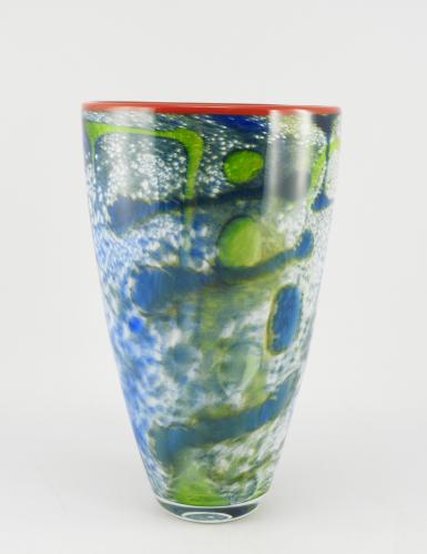 Open Vase/Blue & Green by Robinson Scott