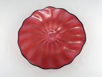 Wall Platter/Fuschia by Cliff Goodman