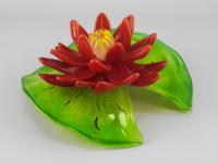 Red Lotus/Small by Mariel Bass