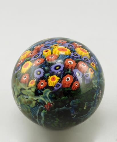 Paperweight/Mango Sun,Poppies, Violets by Shawn Messenger