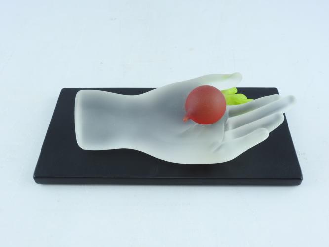 Hand With Radish by Jen Violette