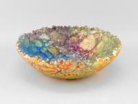 Bowl/Pink & Blue by Mira Woodworth