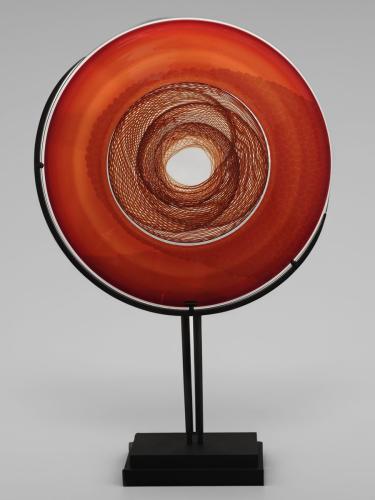Bountiful Series Rondel w/Stand, Red by David Thai