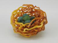 Basket Nest w/Egg Medium Brown by Demetra Theofanous & Dean Bensen