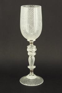 Goblet/White Reticello by Kenny Pieper