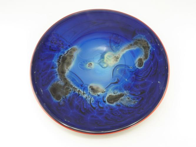 Blue New Mexico Platter by Josh Simpson