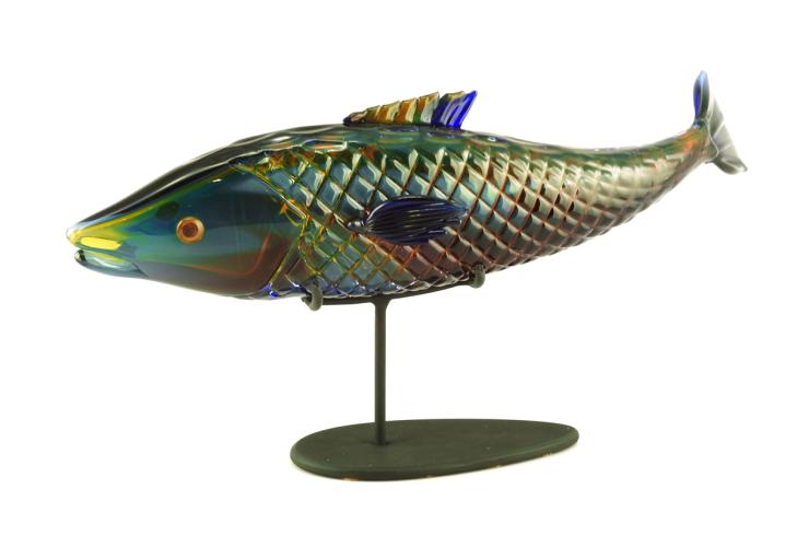 Petite Rainbow Battuto Fish by Mariel Bass