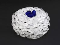 Mini Nest w/Eggs White by Demetra Theofanous & Dean Bensen