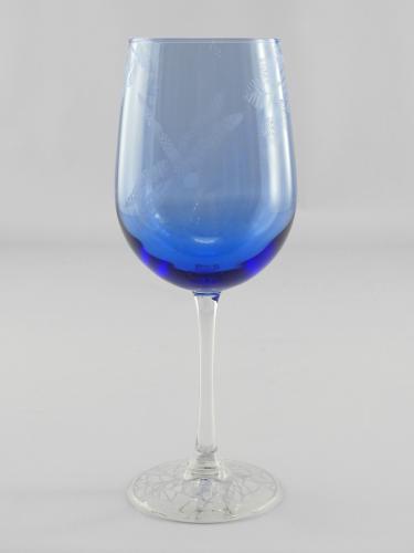 Goblet/Blue Dragonfly by Polly Gessell